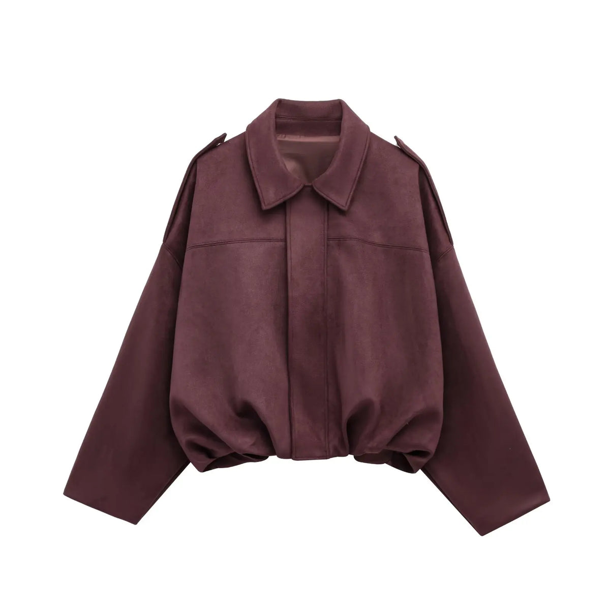 Wildleder-Look Jacke