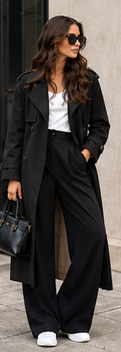 Claire – Langer Damen-Trenchcoat